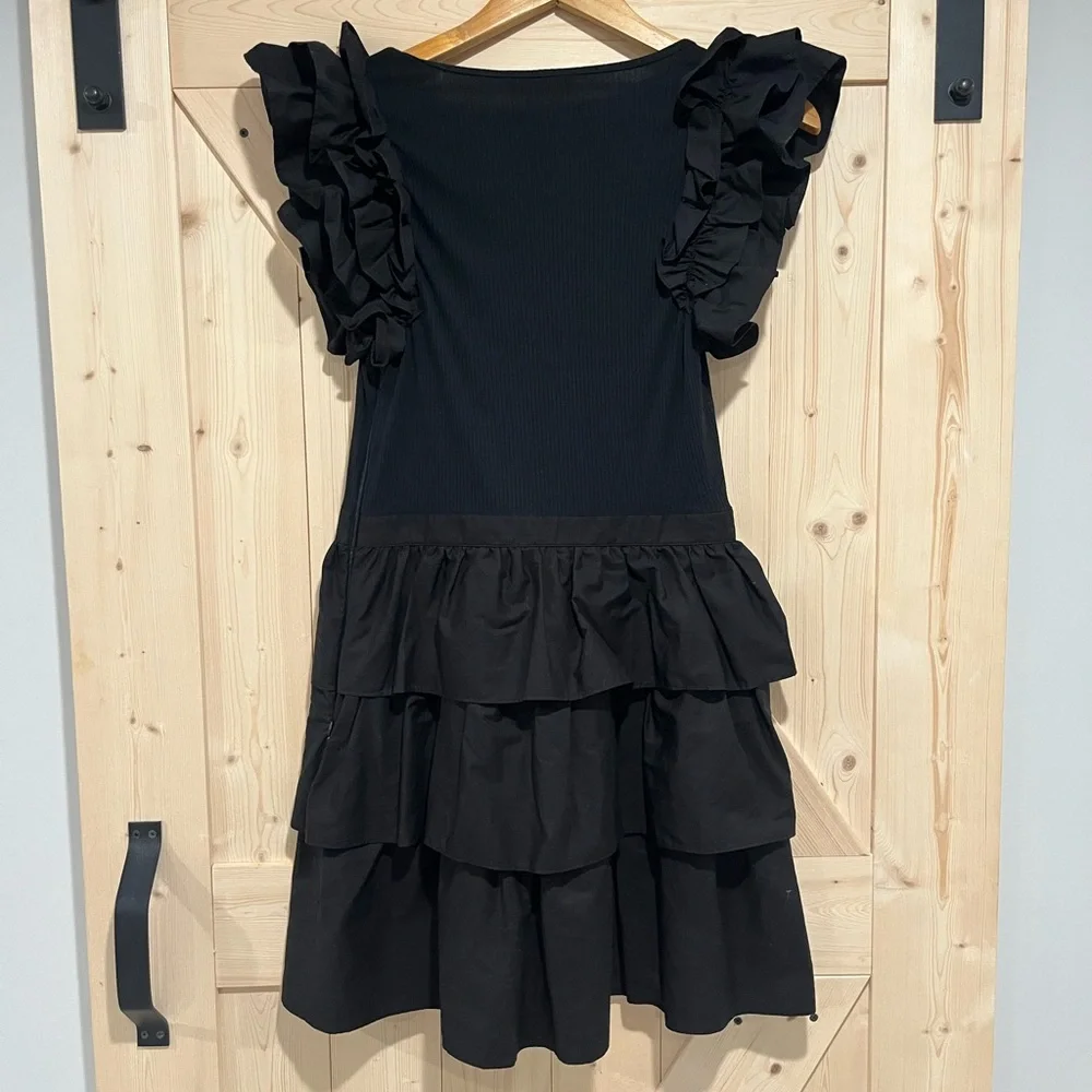 NWT Ulla Johnson Hanna Dress in Noir, Size 6 - Picture 5 of 13
